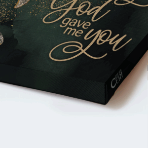 Christian Home Decor Gift: Jesus Landscape & Whale Ocean Poster - God Gave Me You 1