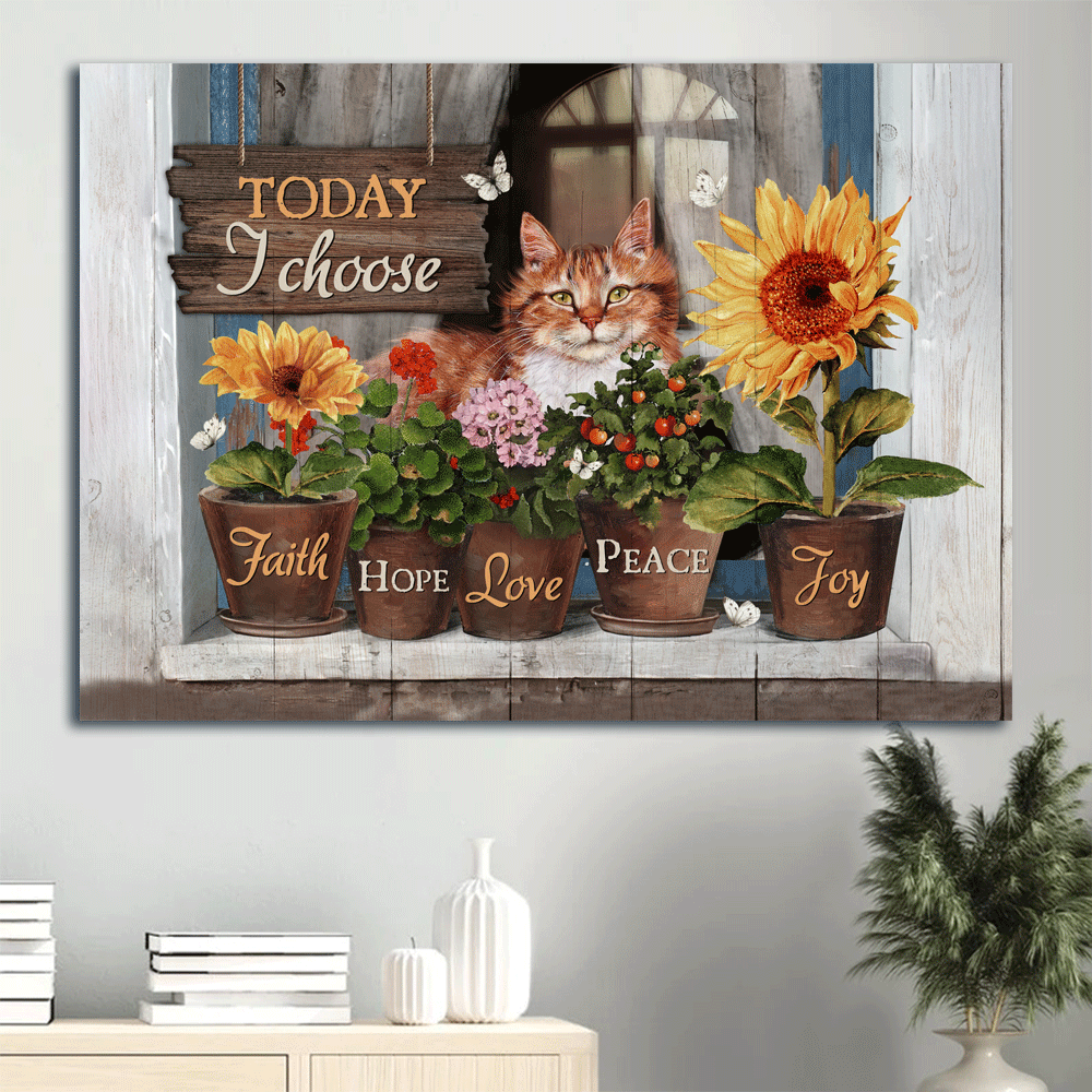 Christian Landscape Poster Home Decor Gift Prints – Jesus Lazy Cat Flower Vase Sunflower Joy Poster Home Decor Gift – Wall Art Christian Landscape Poster Home Decor Gift Prints – Jesus Lazy Cat Flower Vase Sunflower Joy Poster Home Decor Gift – Wall Art