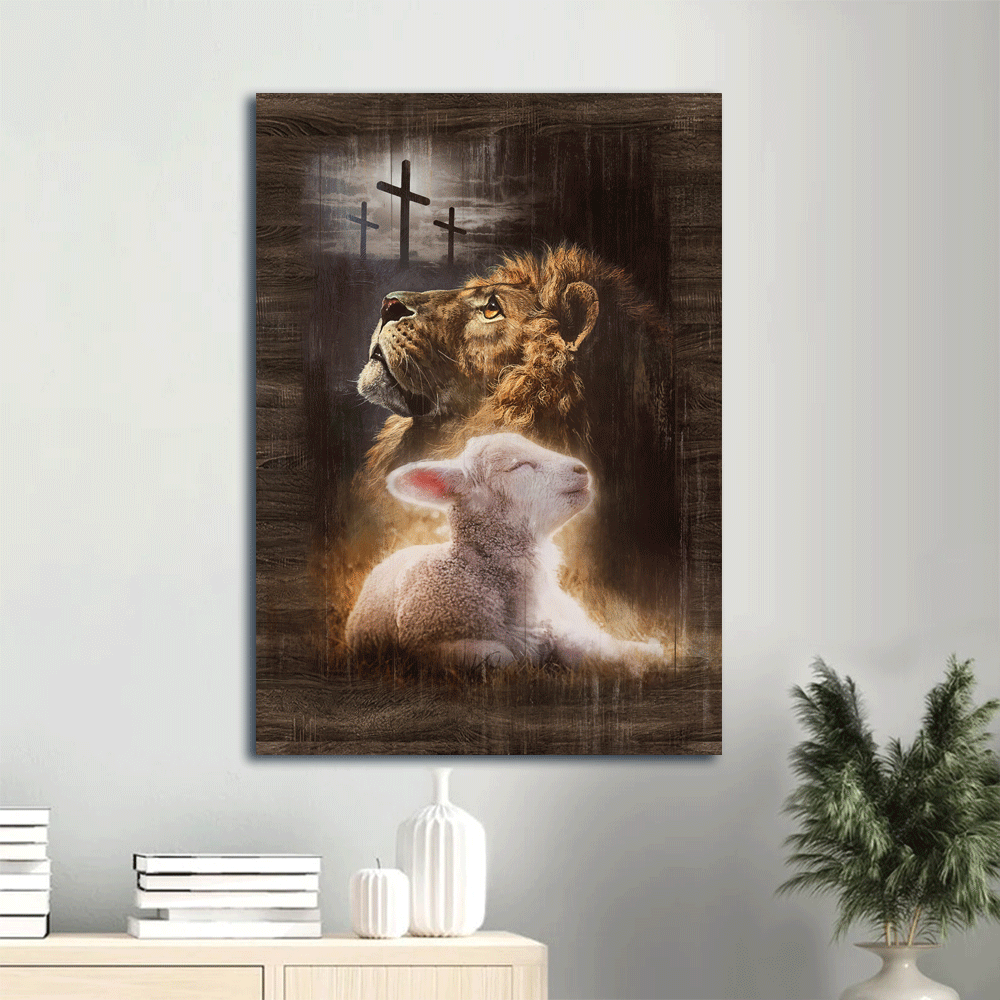 Jesus Portrait Poster Home Decor – Lion of Judah Lamb of God Christian Wall Art Gift Jesus Portrait Poster Home Decor – Lion of Judah Lamb of God Christian Wall Art Gift