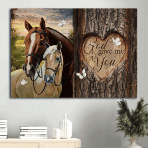 Jesus Landscape Poster Home Decor Gift - Horse Sunset Butterfly Christian God Gift