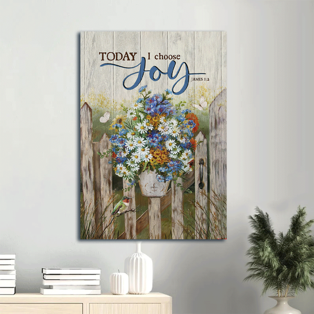 Christian Home Decor Gift: Jesus Portrait & Joy Poster Home Decor Gift Prints with Flower Vase & Butterfly Christian Home Decor Gift: Jesus Portrait & Joy Poster Home Decor Gift Prints with Flower Vase & Butterfly