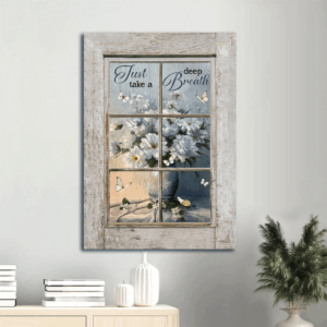 Christian Home Decor Gift: Jesus Portrait Poster & Butterfly  Poster Home Decor Gift - Still Life Painting for Christian Wall Art & Gift