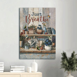Jesus Portrait Poster Home Decor Gift - Watercolor Hummingbird Kitchen Scene Christian Wall Art
