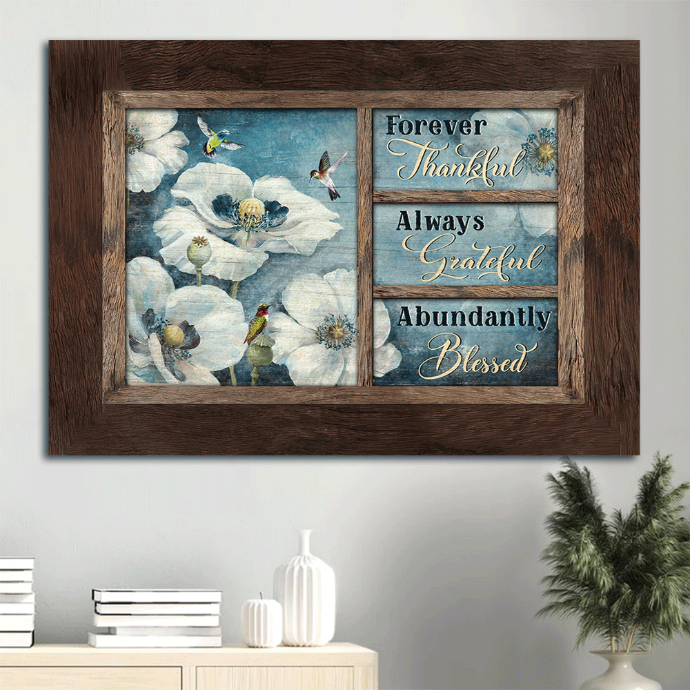 Jesus Landscape Poster Home Decor Gift – Hummingbird & White Flower Painting for Christians – Grateful Blessings Christian Wall Art Jesus Landscape Poster Home Decor Gift – Hummingbird & White Flower Painting for Christians – Grateful Blessings Christian Wall Art