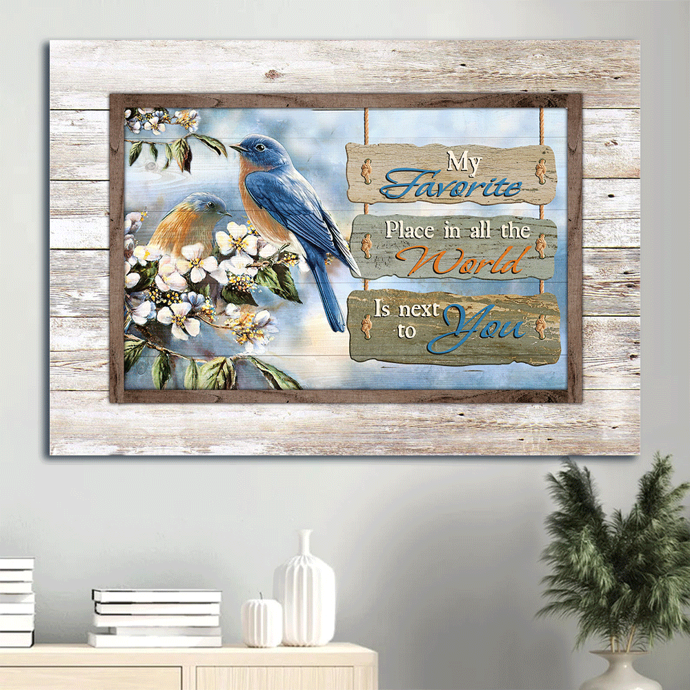 Jesus Landscape Poster Home Decor Gift – Eastern Bluebird & Jasmine Forest Christian Wall Art Jesus Landscape Poster Home Decor Gift – Eastern Bluebird & Jasmine Forest Christian Wall Art