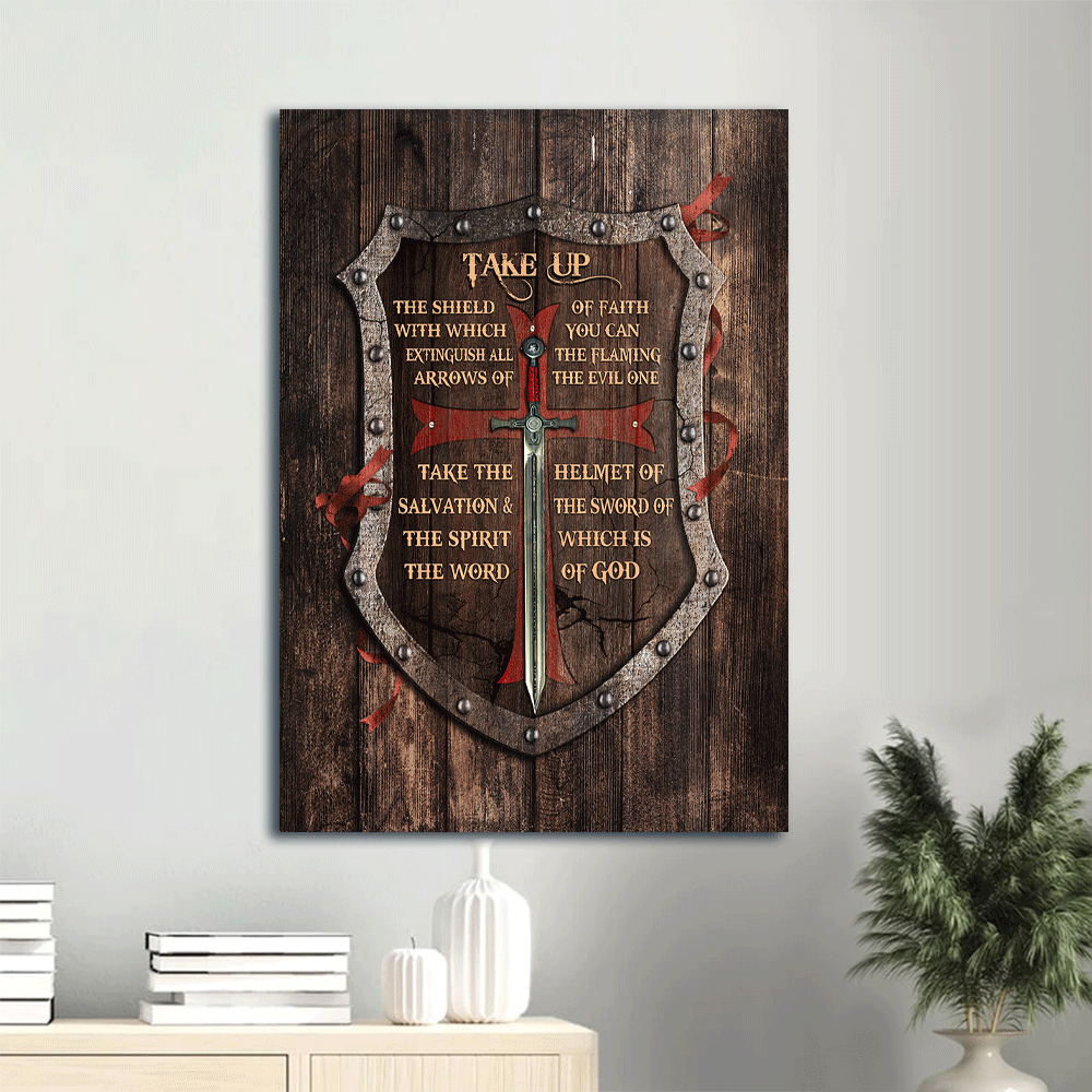 Warrior Jesus Shield Drawing Poster: Christian Home Decor Gift with Faith Wall Art Prints Warrior Jesus Shield Drawing Poster: Christian Home Decor Gift with Faith Wall Art Prints