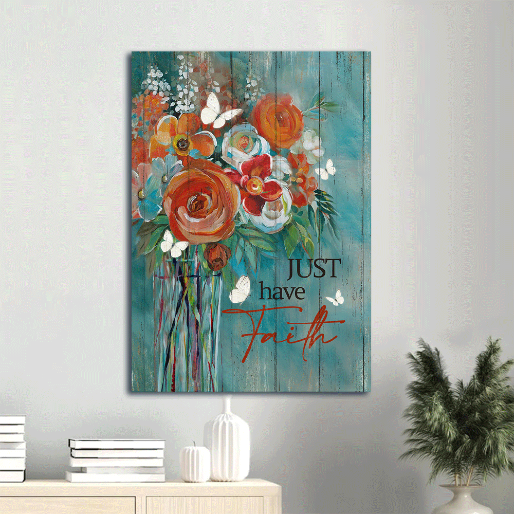Christian Home Decor: Jesus Portrait Poster with Rose Painting and White Butterfly – Faith-Inspired Wall Art Print Christian Home Decor: Jesus Portrait Poster with Rose Painting and White Butterfly – Faith-Inspired Wall Art Print