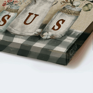 Christian Home Decor: Jesus Landscape & Butterfly Poster Gift - All Things Possible Wall Art 1