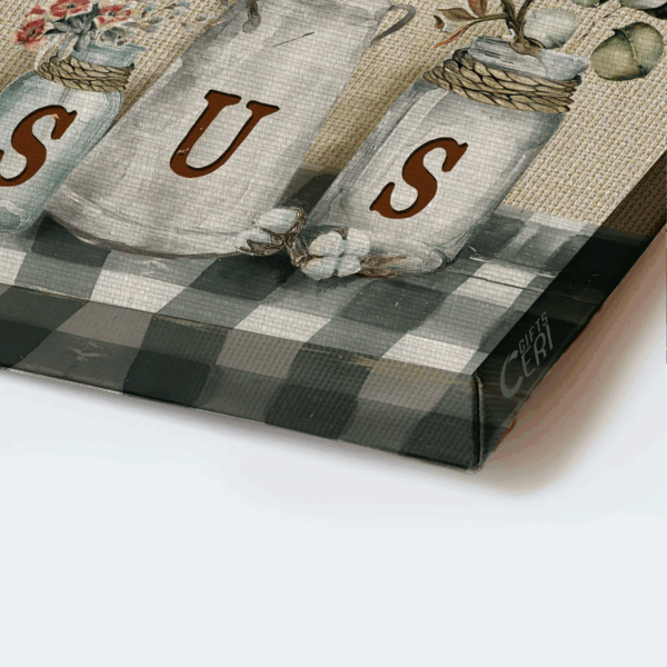 Christian Home Decor: Jesus Landscape & Butterfly Poster Gift – All Things Possible Wall Art