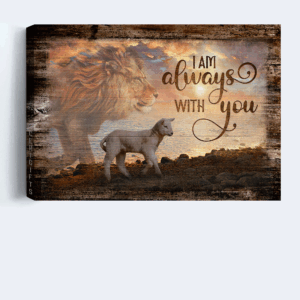 Jesus Landscape Poster Home Decor Gift - Lion of Judah Lamb of God Gorgeous Sunrise - Perfect Christian Gift 3