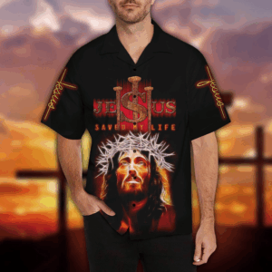Stylish Jesus Hawaiian Shirt - Unique Religious Clothing for Men
