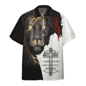 Jesus Christ Aloha Shirt - Way Maker Miracle Worker Promise Keeper Hawaiian Shirt
