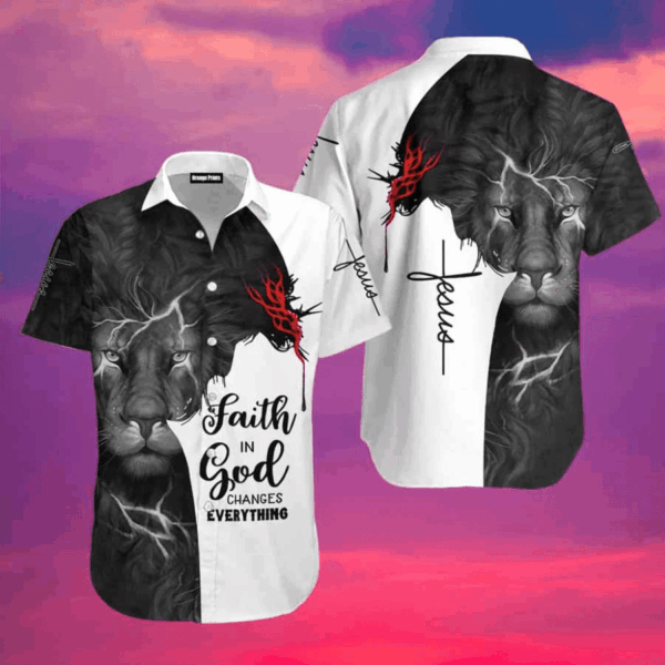 Jesus Christ Aloha Shirt – Way Maker Miracle Worker Promise Keeper Hawaiian Shirt