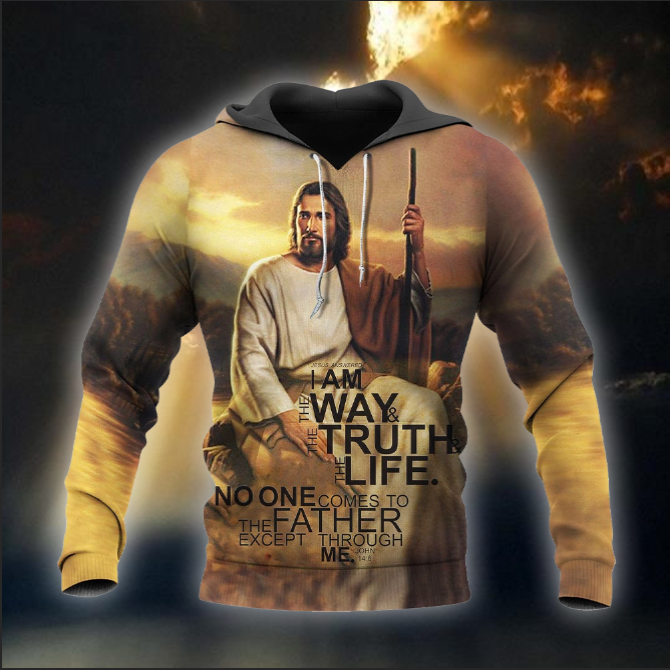 Christian Apparel I Am The Way The Truth And The Life Jesus Christ T-shirt Jesus Hoodie 2025 Christian Apparel I Am The Way The Truth And The Life Jesus Christ T-shirt Jesus Hoodie 2025