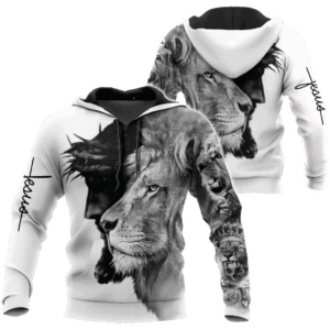 Jesus Shirt Christian Apparel Lion Inside Jesus Black Grey White T-shirt Jesus Hoodie 2025