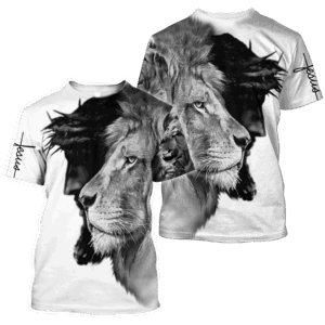 Jesus Shirt Christian Apparel Lion Inside Jesus Black Grey White T-shirt Jesus Hoodie 2025 1