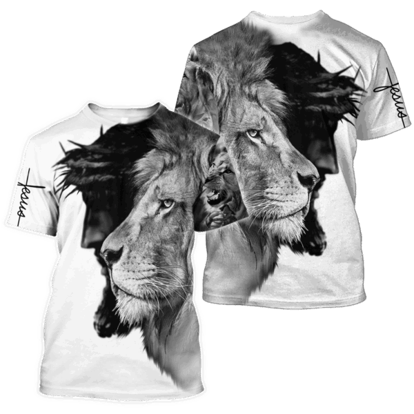 Jesus Shirt Christian Apparel Lion Inside Jesus Black Grey White T-shirt Jesus Hoodie 2025