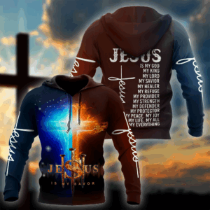 Jesus Shirt Christian Apparel Jesus Is My Savior My Healer My Refuge T-shirt Jesus Hoodie 2025
