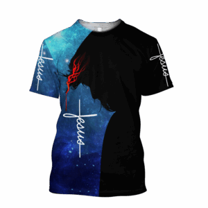 Jesus Shirt Let Your Faith Be Bigger Than Your Fear Blue T-shirt Jesus Hoodie Christian Apparel 2025 1