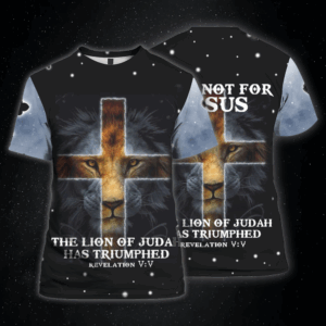 Jesus T-shirt Fear Not For Jesus The Lion Of Juda Has Triumphed Black Lion T-shirt Jesus Hoodie 2025 3