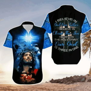 Three In One Jesus Aloha Hawaiian Shirts for Men & Women - HAW1278