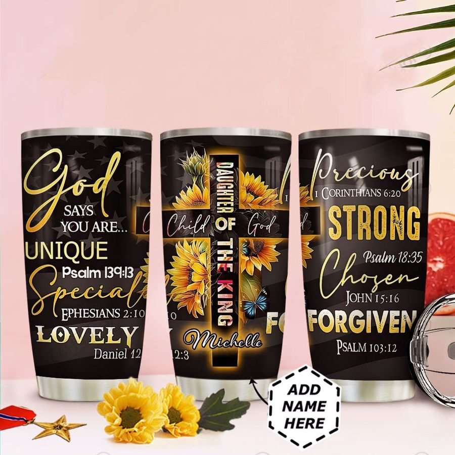 Jesus Sunflower Child Of God Stainless Steel Tumbler 20oz – Jesus Lover Men Women Jesus Sunflower Child Of God Stainless Steel Tumbler 20oz – Jesus Lover Men Women