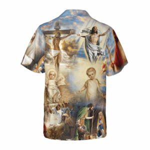 Hawaiian Shirt featuring The Life of Jesus - Vibrant and Unique Design