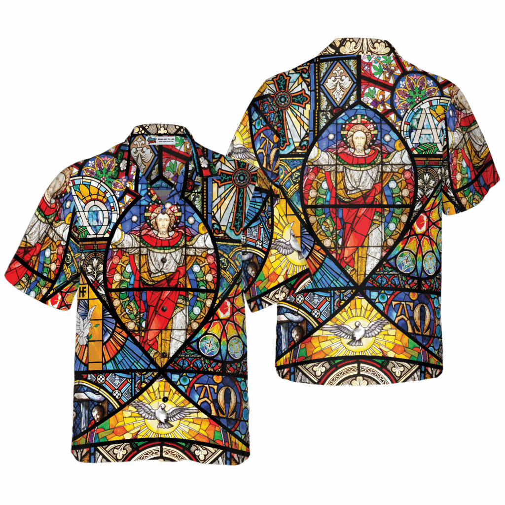 Jesus Resurrection Colored Pattern Hawaiian Shirt – Unique & Stylish Design Jesus Resurrection Colored Pattern Hawaiian Shirt – Unique & Stylish Design