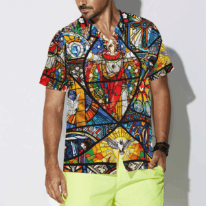 Jesus Resurrection Colored Pattern Hawaiian Shirt - Unique & Stylish Design 1