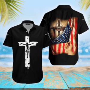 Jesus One Nation Under God Hawaiian Shirt - Trendy Religious Apparel