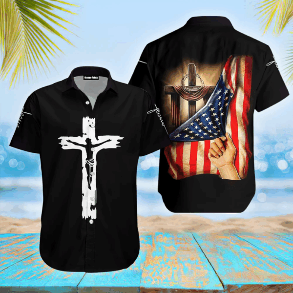 Jesus One Nation Under God Hawaiian Shirt – Trendy Religious Apparel