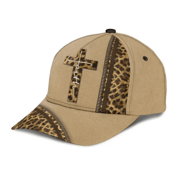 LEOPARD FAITH JESUS CROSS CLASSIC CAP .CPD – Gift 2025 for Men Women