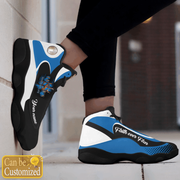 Jesus Faith over Fear Saved my life custom name Air Jordan 13 Shoes – Gift for Men Women