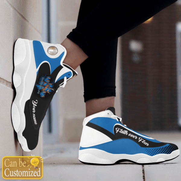 Jesus Faith over Fear Saved my life custom name Air Jordan 13 Shoes – Gift for Men Women