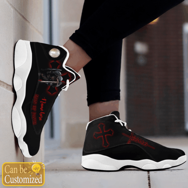 Man Of Faith Black Jesus custom name Air Jordan 13 Shoes Gift for Men Women