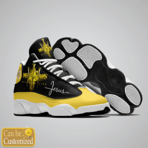 Jesus Saved My Life custom name Air Jordan 13 Shoes Yellow - Gift for Men Women 3