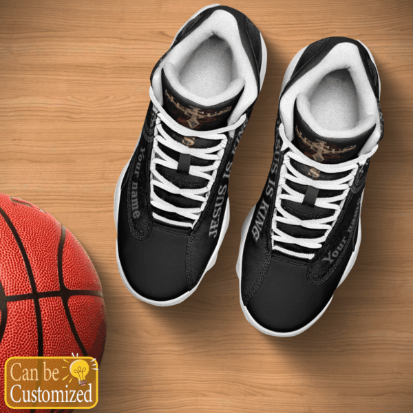 Black Jesus is King Cross custom name Air Jordan 13 Shoes Gift for Men Women