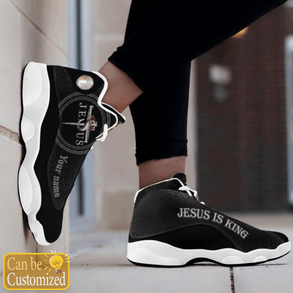 Black Jesus is King Cross custom name Air Jordan 13 Shoes Gift for Men Women