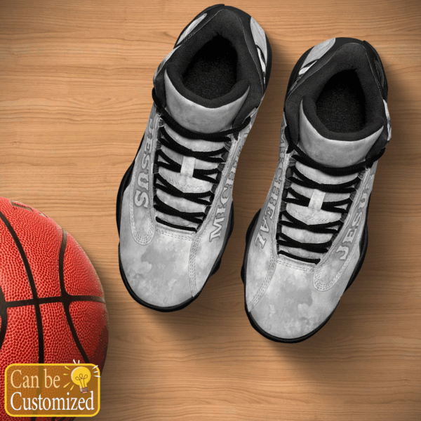 Jesus Gray Lion custom name Air Jordan 13 Shoes – Gift for Men Women