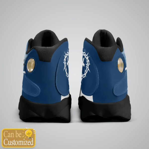 Blue Cross Walk By Faith Jesus custom name Air Jordan 13 Shoes Gift for Men Women