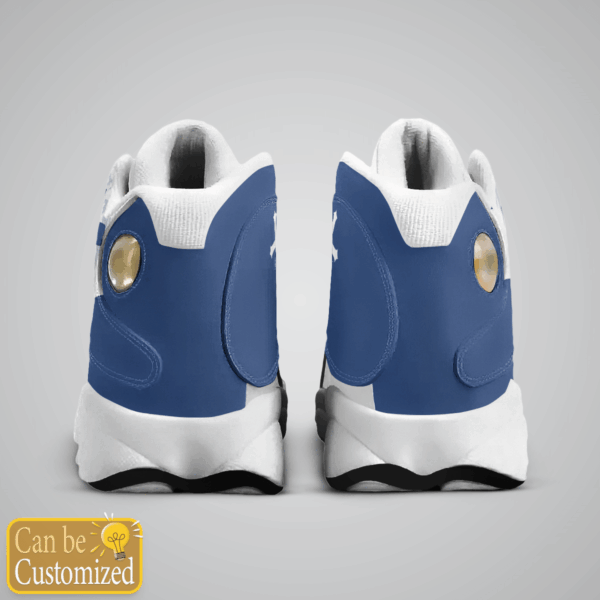 Jesus Faith over Fear Light Blue custom name Air Jordan 13 Shoes – Gift for Men Women