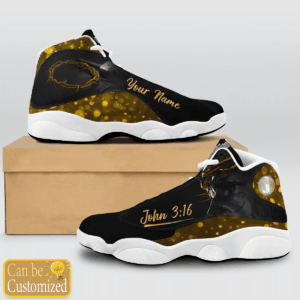 Jesus Twinkel John 3:16 custom name Air Jordan 13 Shoes - Gift for Men Women 1