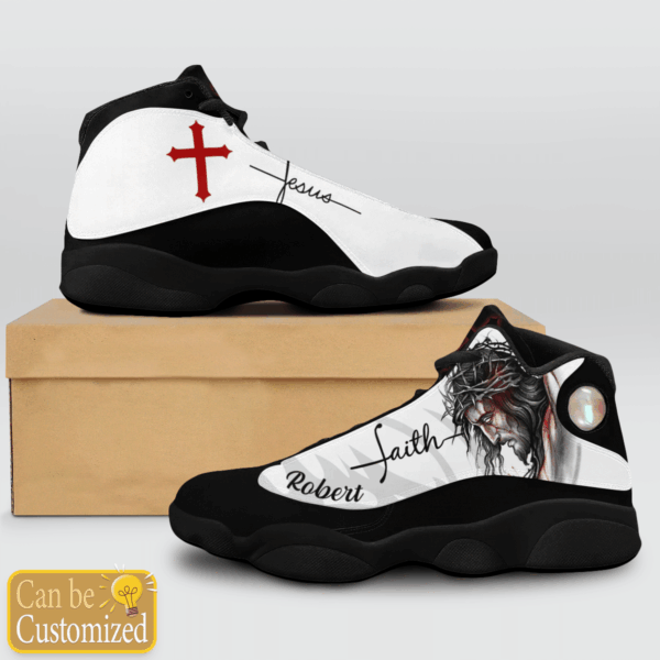 Jesus Faith Basic custom name Air Jordan 13 Shoes – Gift for Men Women