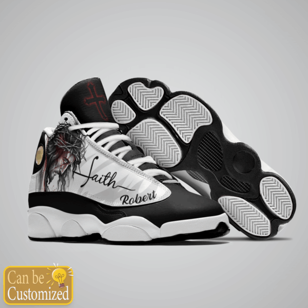 Jesus Faith Basic custom name Air Jordan 13 Shoes – Gift for Men Women