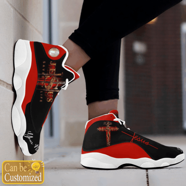Jesus Saved My Life custom name Air Jordan 13 Shoes – Gift for Men Women