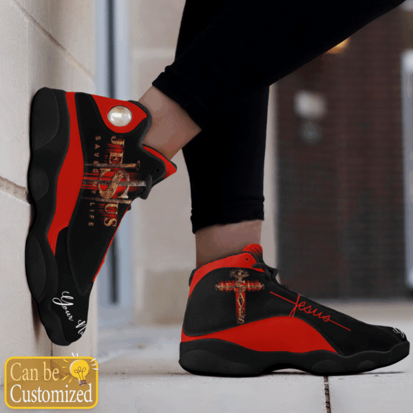 Jesus Saved My Life custom name Air Jordan 13 Shoes – Gift for Men Women