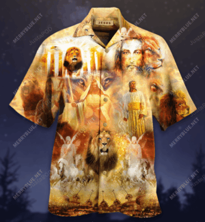Jesus Lion Hawaiian Shirt: Unique Religious Apparel for Men