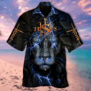 Jesus Is My Savior Hawaiian Shirt - Tropical Christian Clothing for Men