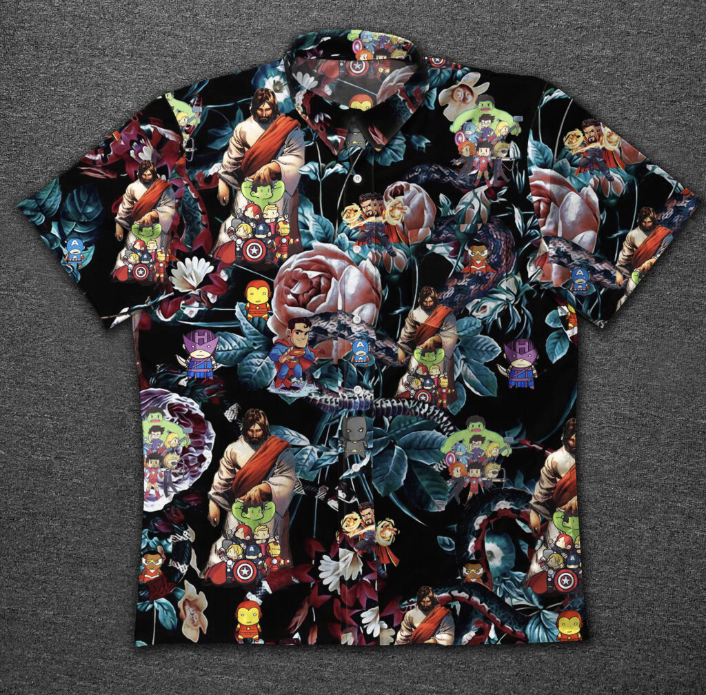 Unique Jesus Marvel Hero Hawaiian Shirt – Limited Edition Design Unique Jesus Marvel Hero Hawaiian Shirt – Limited Edition Design