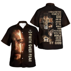 Faith Over Fear Hawaiian Christian Jesus Shirts for Men and Women SP11052354ID02